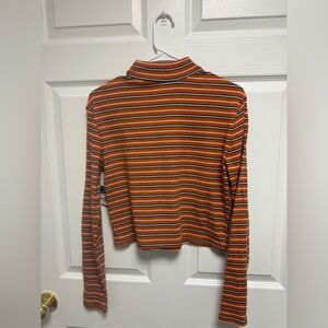 JCPenney Women's Multicolor Striped Long Sleeve Tee Size XL